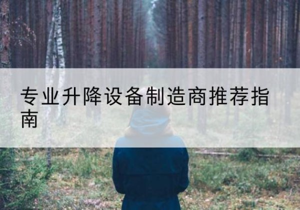 务川电动剪叉升降平台厂家-专业升降设备制造商推荐指南