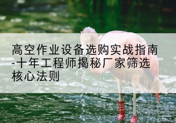 务川剪叉式升降机厂家-高空作业设备选购实战指南-十年工程师揭秘厂家筛选核心法则