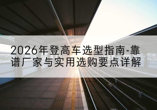 务川登高车厂家推荐-2026年登高车选型指南-靠谱厂家与实用选购要点详解